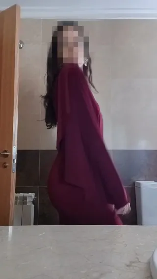 Vestido Hentalla Pura Vida Asimétrico Burdeos