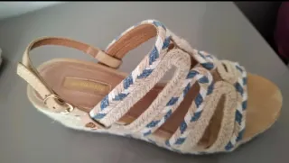 Sandalias Mariamare Beige y Azul