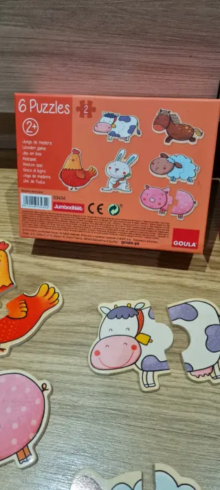Puzzle madera infantil Goula 6 piezas