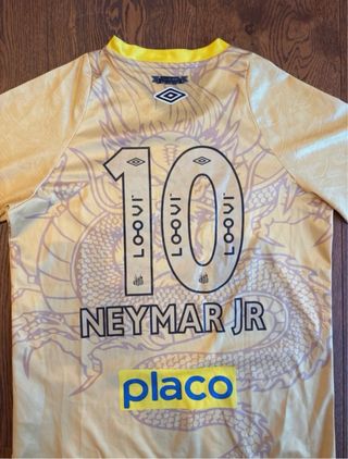 Camiseta Santos Neymar Umbro Amarilla