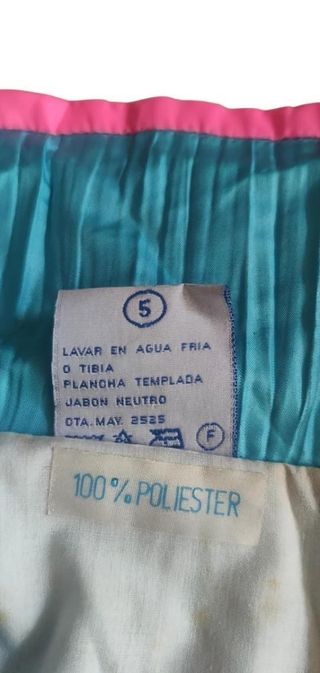 Chándal Vintage Arkapen 80s Azul/Rosa Talla L