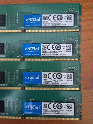 16GB-DDR4 { 4X4GB } 2400MHz