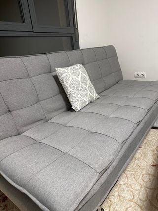 Sofá Cama Gris Tela 1,25 (cama)
