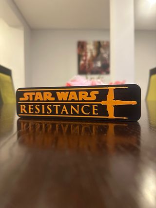 Logotipo Star Wars Resistance 3D