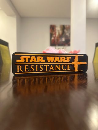 Logotipo Star Wars Resistance 3D