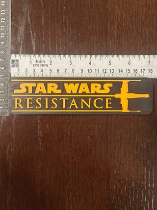 Logotipo Star Wars Resistance 3D
