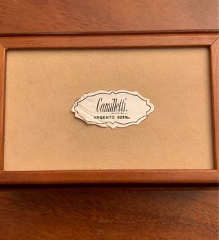 Scatolina Legno Argento 900 Cavallo