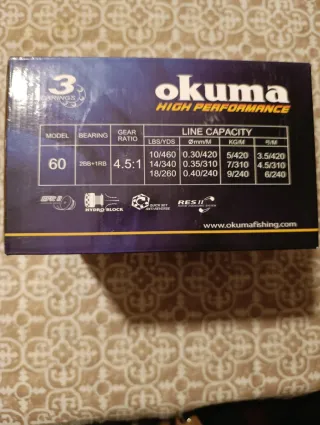 Carrete Okuma Trio-Rex Arena TXA-60 NUEVO