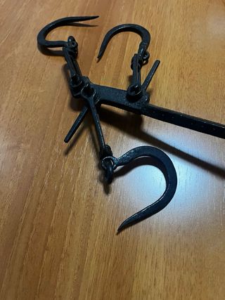 Balanza romana antigua de hierro forjado