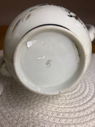 Tetera japonesa antigua decorada