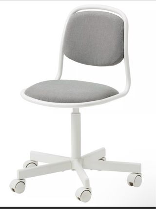 Silla de Oficina Ikea Gris y Blanca