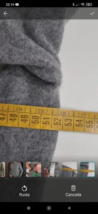 Maglione Benetton pura lana grigio