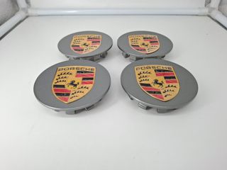 4 Coprimozzi Porsche 76mm Nuovi