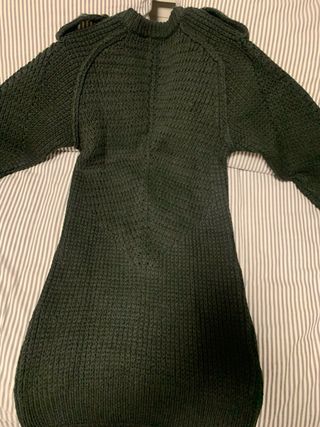 Vestido punto Zara SRPLS verde militar