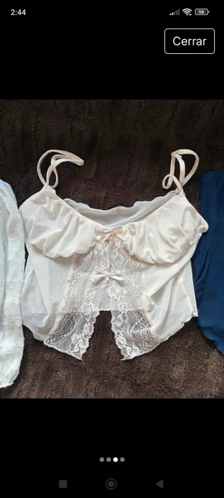 Lote Ropa Interior Encaje Blanco