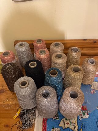 Rocche filato glitterato