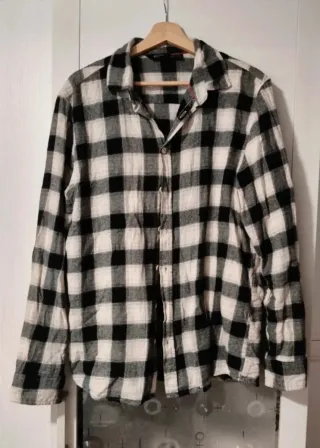 Camiseta cuadros hombre Talla L