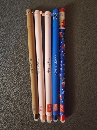 Set 5 Penne Legami Orso, Maialino, Squalo, Babbo N