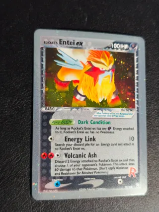 Carta Pokemon ROCKET'S Entei ex