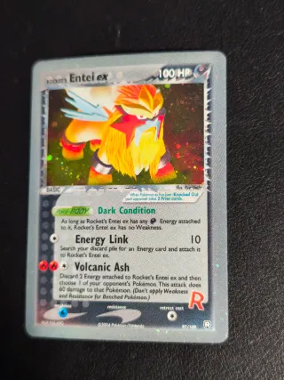 Carta Pokemon ROCKET'S Entei ex