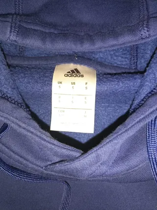 Felpa Adidas uomo vintage streetwear blu