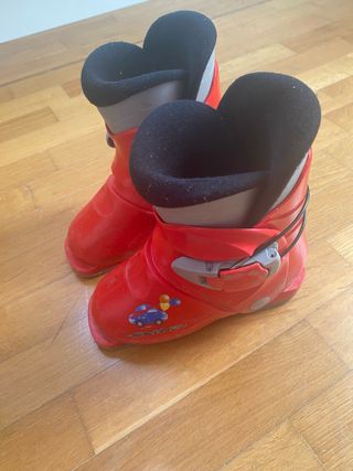 Botas de esquí ROSSIGNOL niño rojas