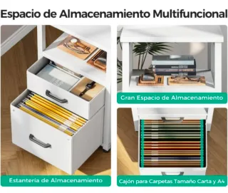 Escritorio reversible 140x70 cm