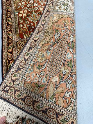 Tappeto Ghoum in seta e lana