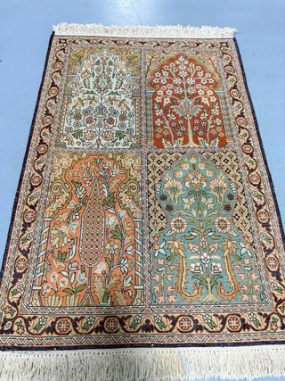 Tappeto Ghoum in seta e lana