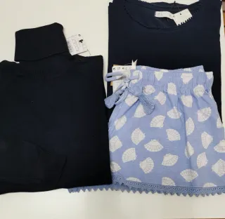 Lote Jersey Cuello Alto y Pijama Talla S