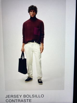 Jersey Zara cuello alto talla M