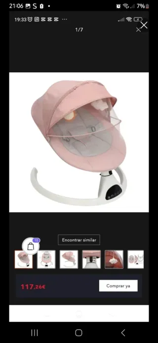 Mecedora eléctrica para bebé