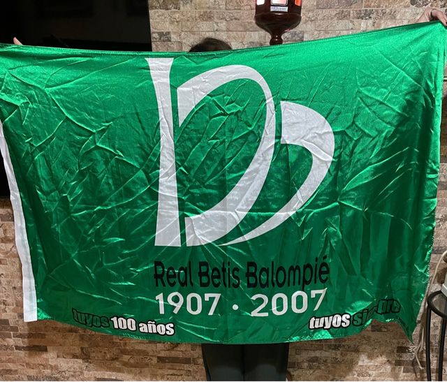 BUFANDA DE Futbol Muy Antigua Serigrafiada Del Real Betis Balompie EUR 39,95 - ES