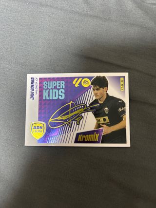 Cromo Javi Guerra Valencia CF Panini