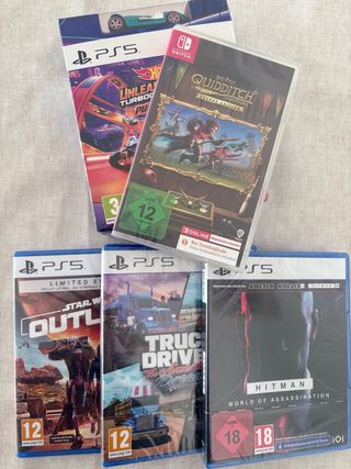 Pack videojuegos precintados–PS5 y Nintendo Switch