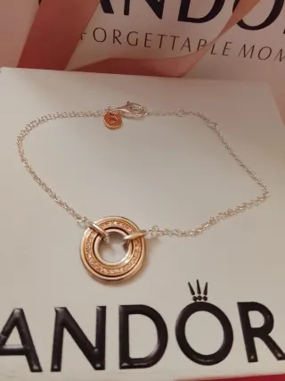 Bracciale Pandora Cerchi Pavé Argento