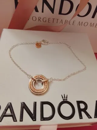 Bracciale Pandora Cerchi Pavé Argento