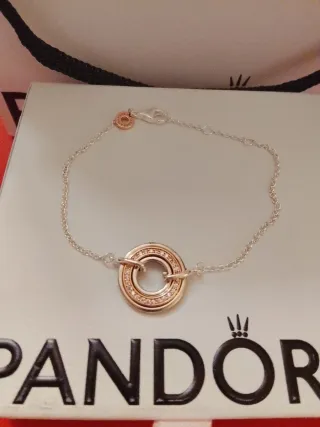 Bracciale Pandora Cerchi Pavé Argento