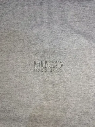 Felpa Hugo Boss Uomo Grigia Vintage 100% Cotone