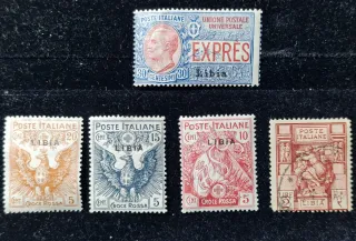 Francobolli Italia Croce Rossa Libia