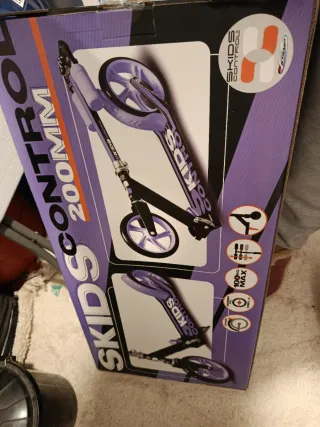 Patinete Skids Control 200mm Morado