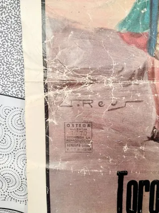 ANTIGUO CARTEL HOMENAJE A PAQUIRRI PRONTO AÑOS 80