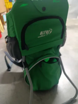 Zaino per trasporto neonati Montagna Grigio e Verde