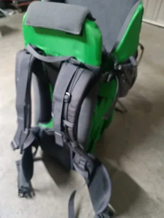 Zaino per trasporto neonati Montagna Grigio e Verde