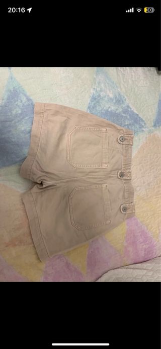 Shorts vaqueros beige Primark