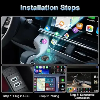 Adaptador CarPlay Android Auto Inalámbrico