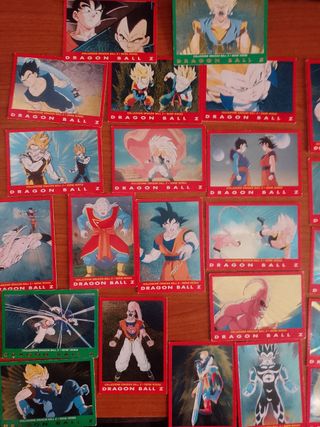 Lotto 34 Carte Dragon Ball Z Serie Rossa