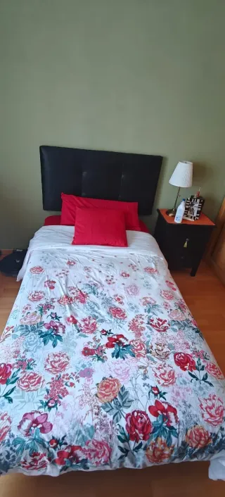 Cama 105x200 con base, cabecero y colchón