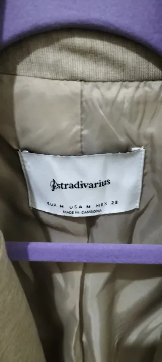 Americana Stradivarius Beige Sin Uso
