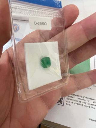 Esmeralda Natural 2.29 Ct Brasil IGE